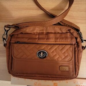 Lug Switch Crossbody Bag RFID, Rust